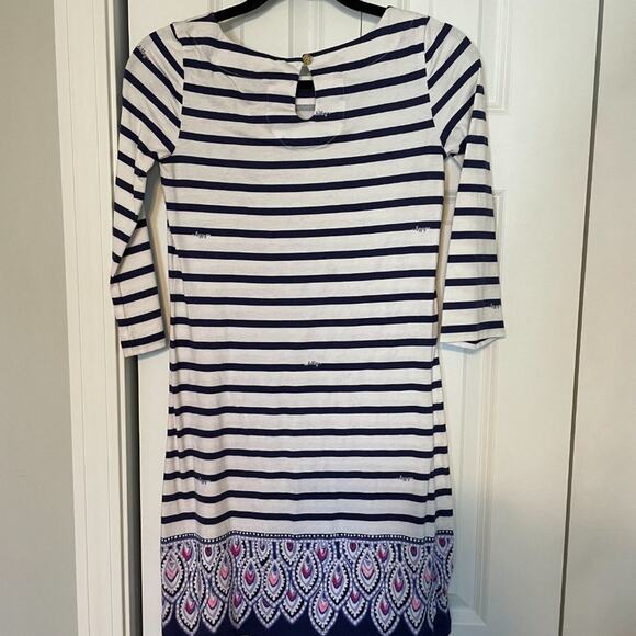 Lilly Pulitzer Beacon Navy Striped Dress, XXS - Picture 4 of 8